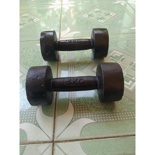 Cặp tạ tay gang đúc nguyên khối 5kg