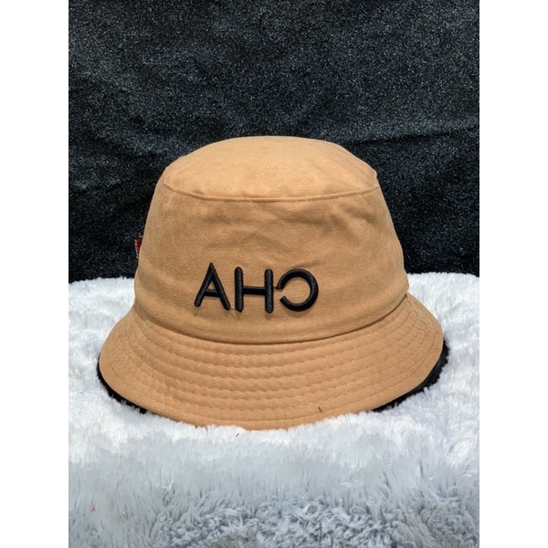 MŨ BUCKET NHUNG THÊU AHC - NÓN BUCKET AHC