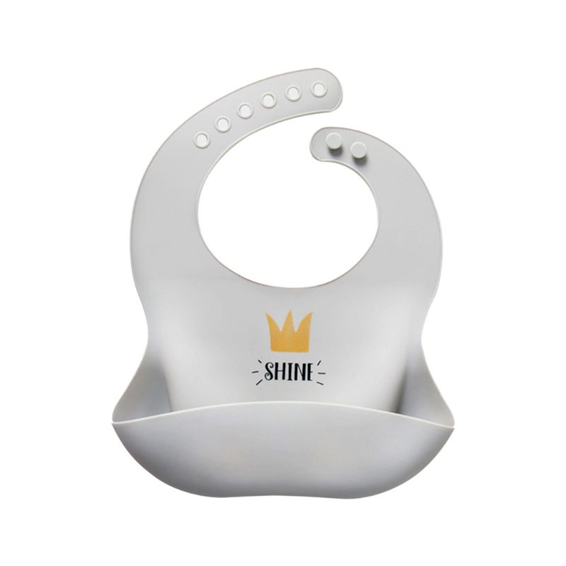 Yếm Ăn Bằng Silicon Cấp Thực Phẩm Chống Thấm Nước Họa Tiết Hoạt Hình Dễ Thương Cho Bé