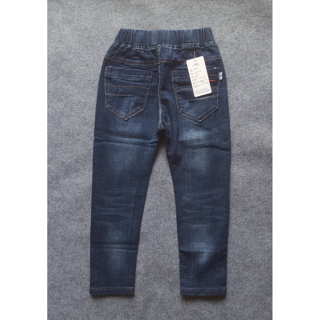 Quần jeans dài lưng thun bé trai