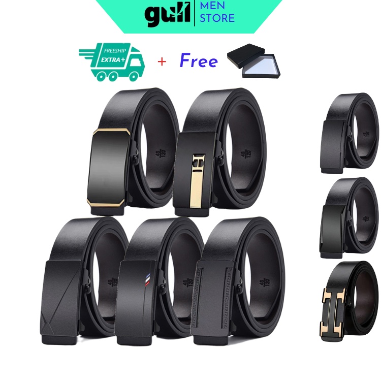 7 mẫu thắt lưng da nam cao cấp Hàn Quốc, dây nịt nam đẹp khóa tự động, dây lưng dài 130cm vừa tất cả vòng bụng TL10
