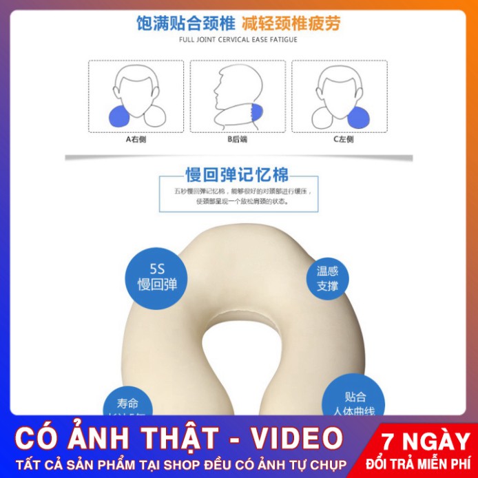 [Free Ship] Gối ngủ chữ U Cao su non