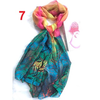 KHĂN VON LỤA GU 18 HỌA TIẾT