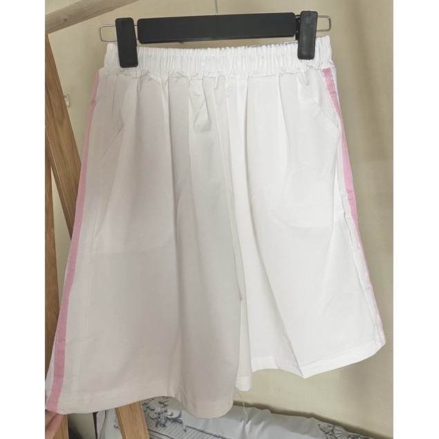 Quần Short Đùi 3 Sọc RAINBOW  Unisex [FREESHIP]  Shorts ống rộng cạp chun trơn màu ĐEN | TRẮNG | XANH Ulzzang