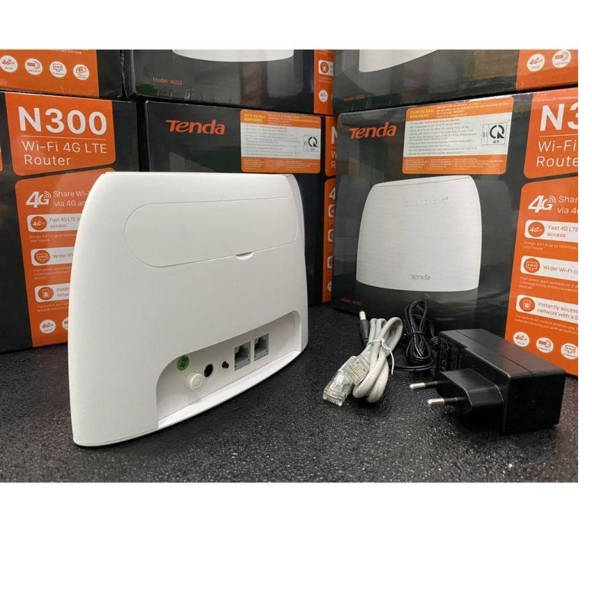 Bộ phát wifi Tenda 4G / 3G LTE 4G03 có cổng lan sử dụng cho xe khách chính hãng bảo hành 3 năm