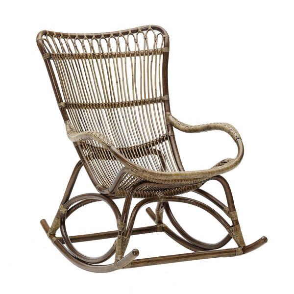 Ghế lười bập bênh mây tự nhiên, decor ban công đọc sách, trang trí phòng khách, phòng ngủ  M.A.Y