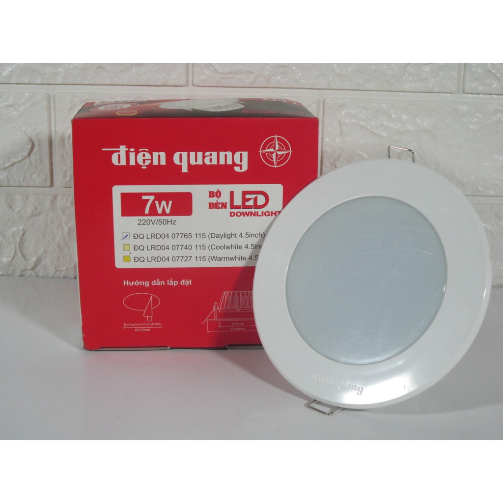 Đèn LED âm trần Led downlight Điện Quang ĐQ LRD04 5W/7W/11W