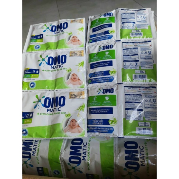 COMBO 6 gói nước giặt omo  matic cửa trước