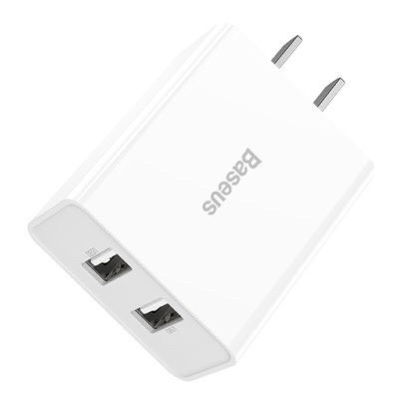 Cốc sạc/Củ sạc nhanh BASEUS 2 cổng USB 10.5W 5V 2A cho IPad iPhone 11 Pro X 8 7 Plus Xs Max Samsung Xiaomi- chính hãng