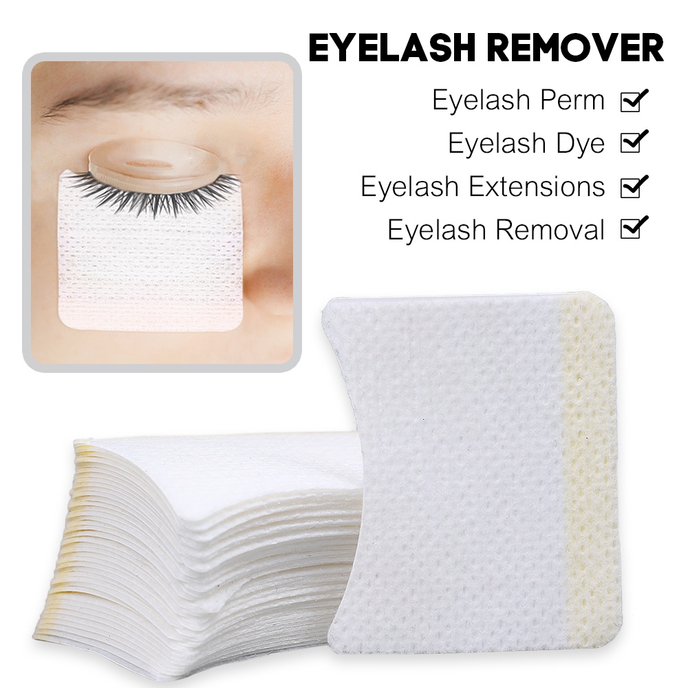 Set 40 Miếng Cotton Tẩy Trang Lông Mi Dùng Một Lần Tiện Dụng