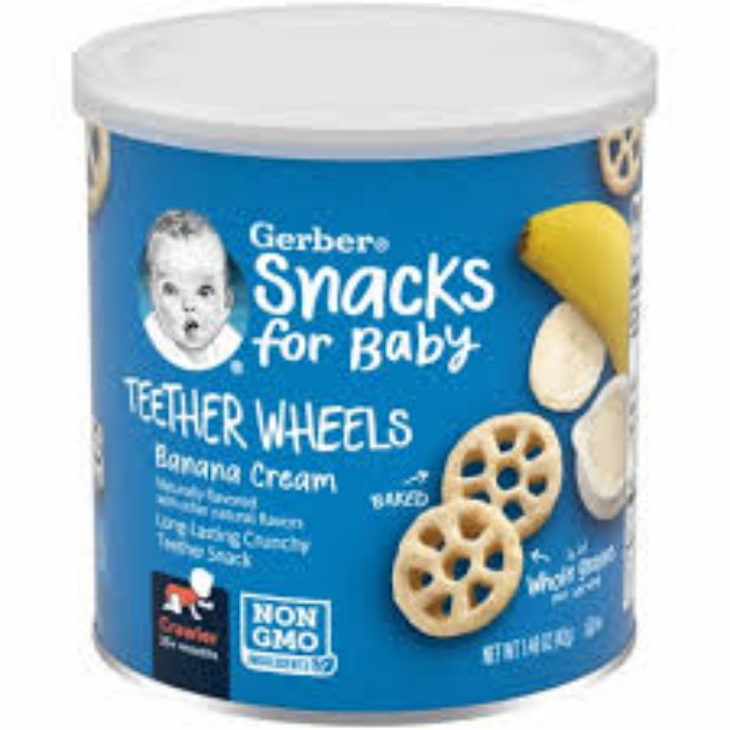 Bánh ăn dặm Gerber hình bánh xe Teether Wheels