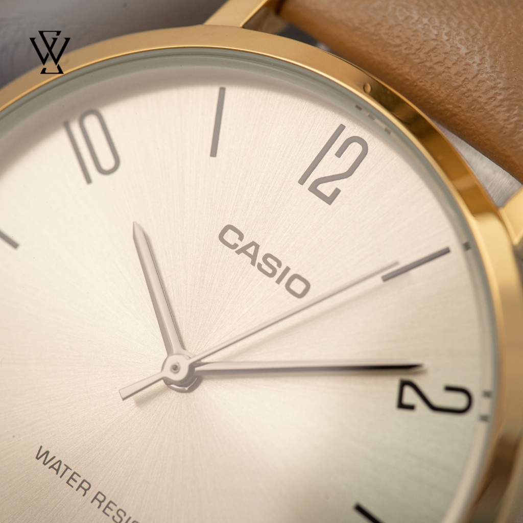 Đồng Hồ Quartz Nữ Casio WATCHSTORE LTP-VT01GL-9B2UDF Thiết Kế Kính Khoáng 34mm, Dây Đeo Da Và Vỏ Thép Không Gỉ