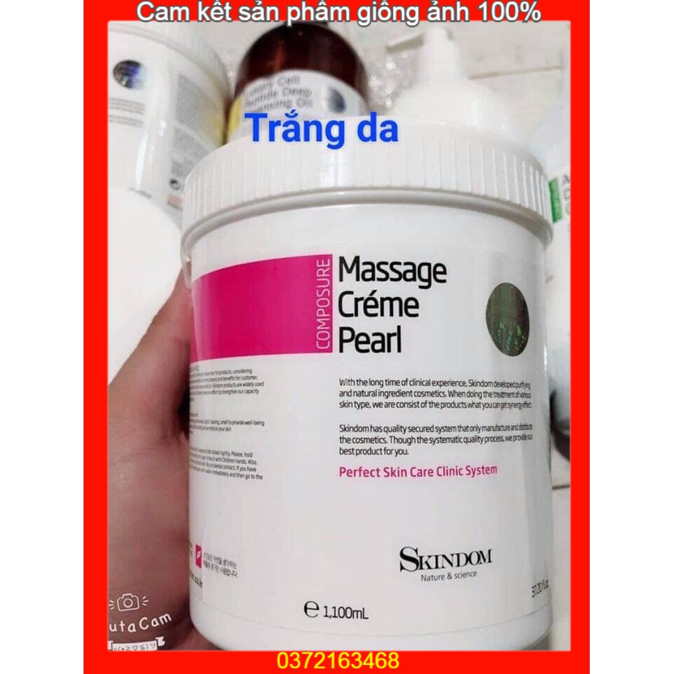 Kem massage Skindom giúp săn chắc sáng mịn ngăn ngừa lão hóa da hũ 1000ml dành cho spa