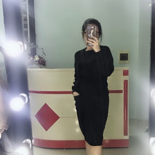 Set áo váy len rời( Tran ly)