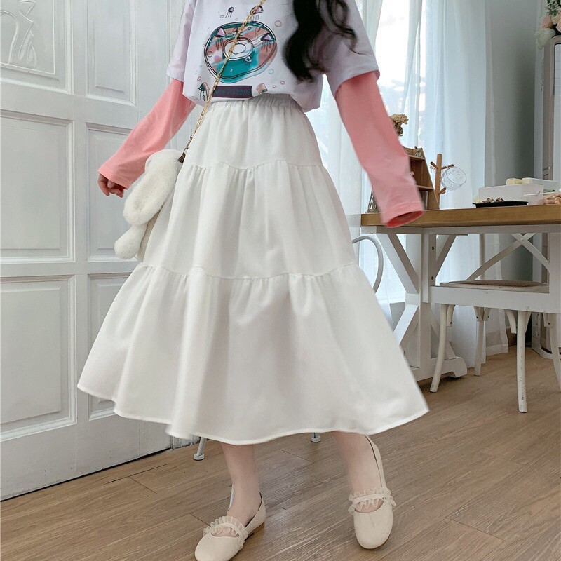 Chân Váy Ulzzang 2 lớp Siêu Xinh, Chân váy Vintage 3 Tầng xoè dáng dài | BigBuy360 - bigbuy360.vn