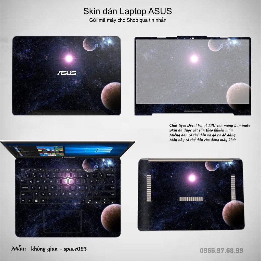 Skin dán Laptop Asus in hình không gian _nhiều mẫu 4 (inbox mã máy cho Shop)