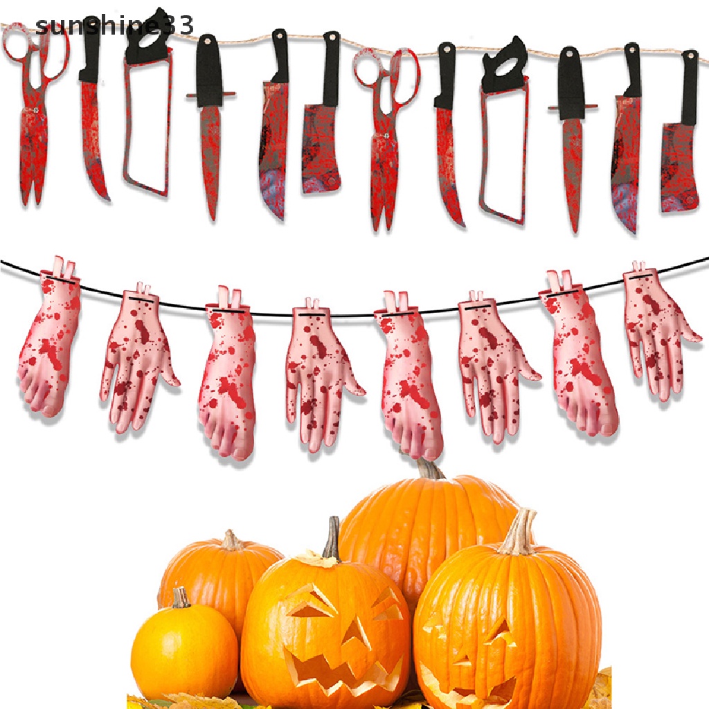 Set 12 Phụ Kiện Treo Trang Trí Halloween Hình Ngôi Nhà Kinh Dị