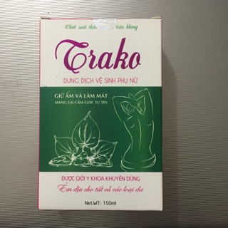 Dung dịch vệ sinh phụ nữ Trako chiết xuất thảo dược và trầu không