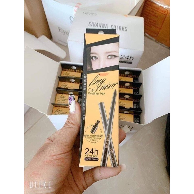 [Sẵn Ship] Chì kẻ mí trong ngoài 2in1 Sivanna Colors Long Wear Gel Eyeliner Pen siêu lì 24h không lem không trôi | BigBuy360 - bigbuy360.vn