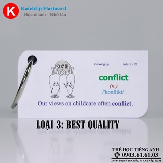 COMBO Flashcard Tiếng Anh TOEFL (1100 từ) – 3 loại giấy