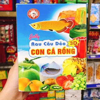 HỘP 12 GÓI BỘT RAU CÂU DẺO 3D CON CÁ RỒNG