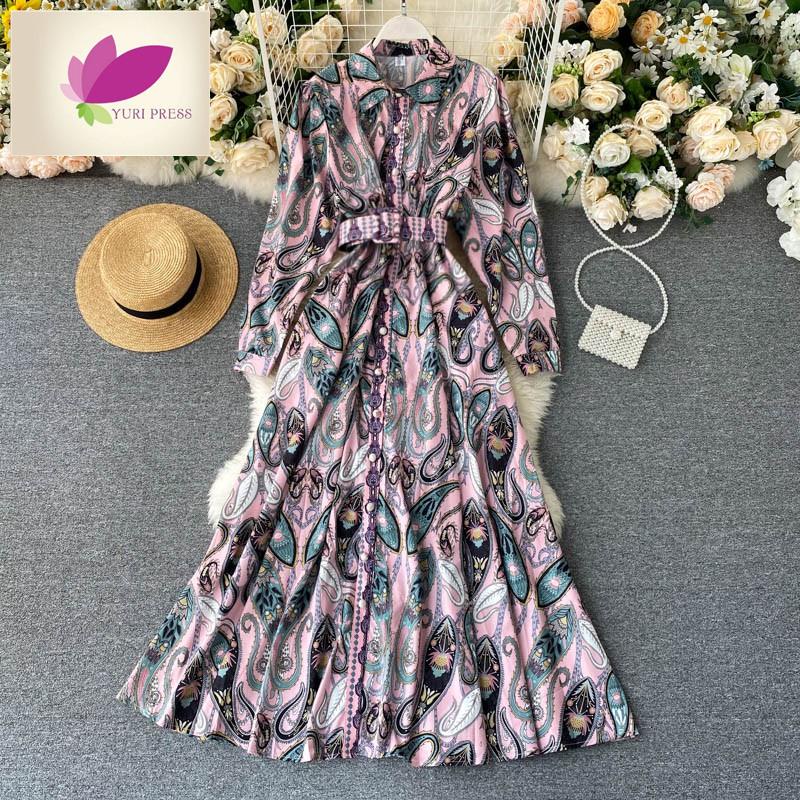 Đầm maxi Dài In Họa Tiết Thời Trang Cho Nữ