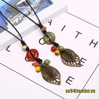 Vòng Cổ Hạt Gốm Phong Cách Dân Tộc Thời Trang Cho Nữ