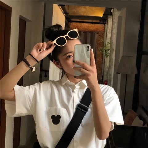 NRVP Áo Sơ Mi Dáng Rộng Thời Trang Hàn Quốc 2022 Dành Cho Nữ