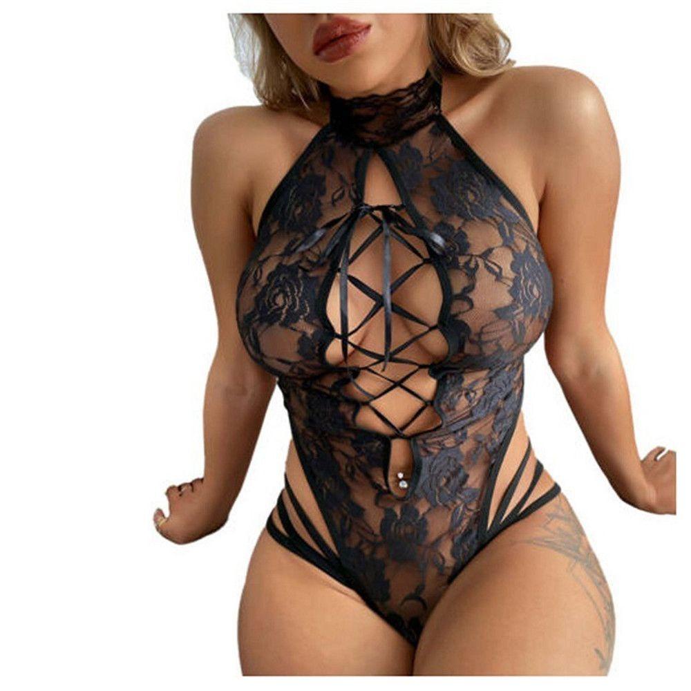 BORAG Bodysuit Dạng Lưới Plus Size