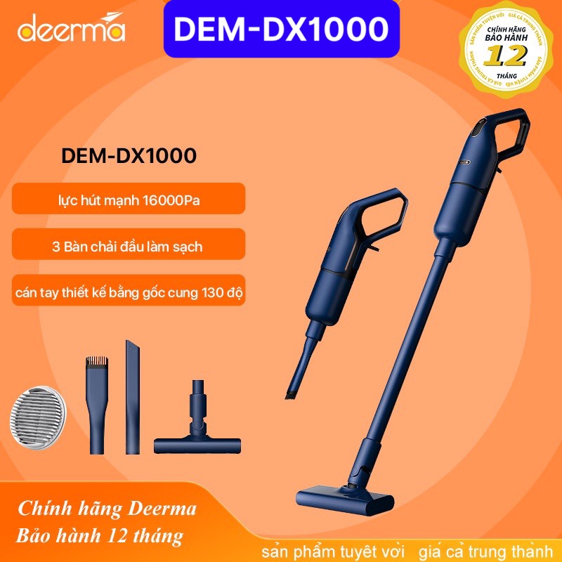 Máy hút bụi cầm tay gia đình Deerma DEM DX1000 16000Pa