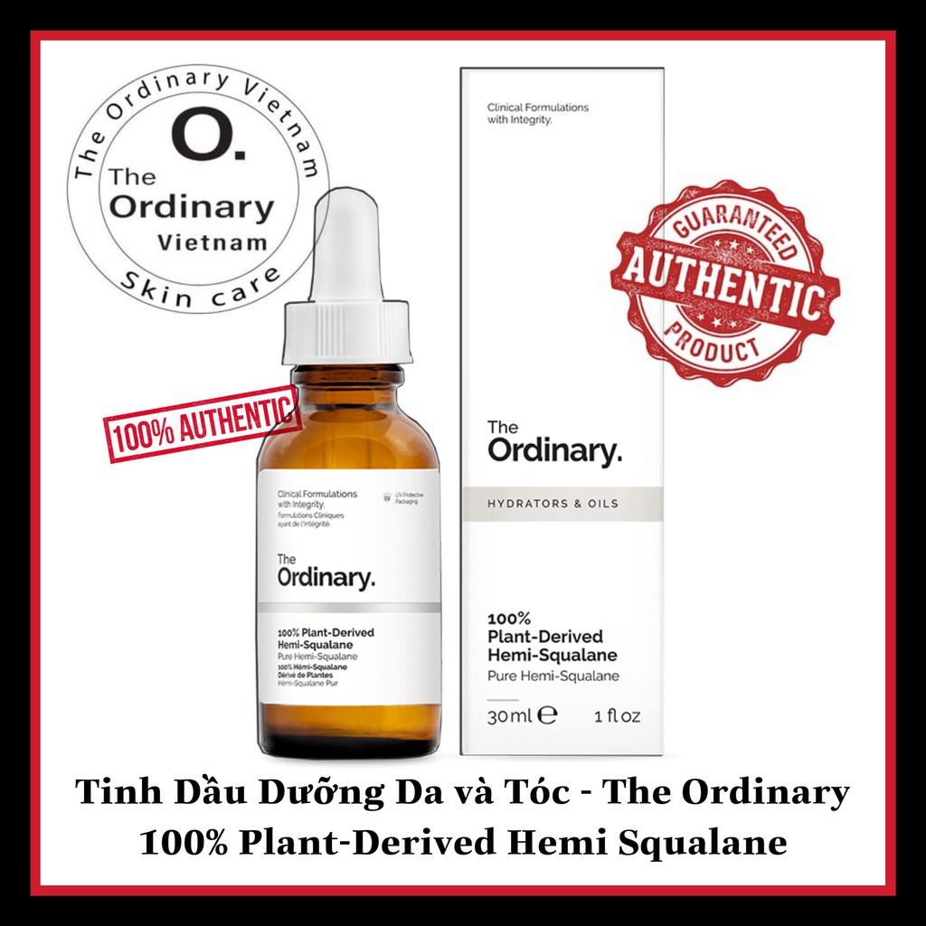 [Bill CANADA] Tinh Dầu Dưỡng Ẩm, Chống Lão Hóa - The Ordinary 100% Plant-Derived Hemi Squalane