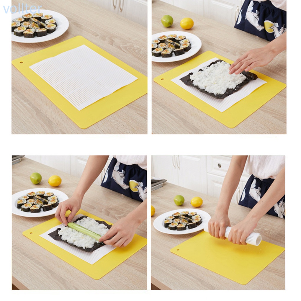 Thảm Cuộn Sushi Bằng Nhựa Tiện Dụng Cho Nhà Bếp Diy