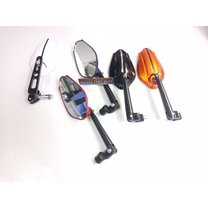 Gương hậu xe máy kim loan mẫu bầu chỉ chân 10li