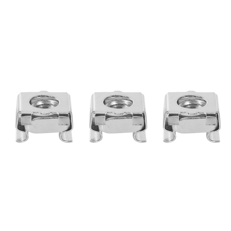 50 Sets M6 Square Hole Hardware Cage Nuts&Mounting Screws Washers for Server Rack and Cabinet