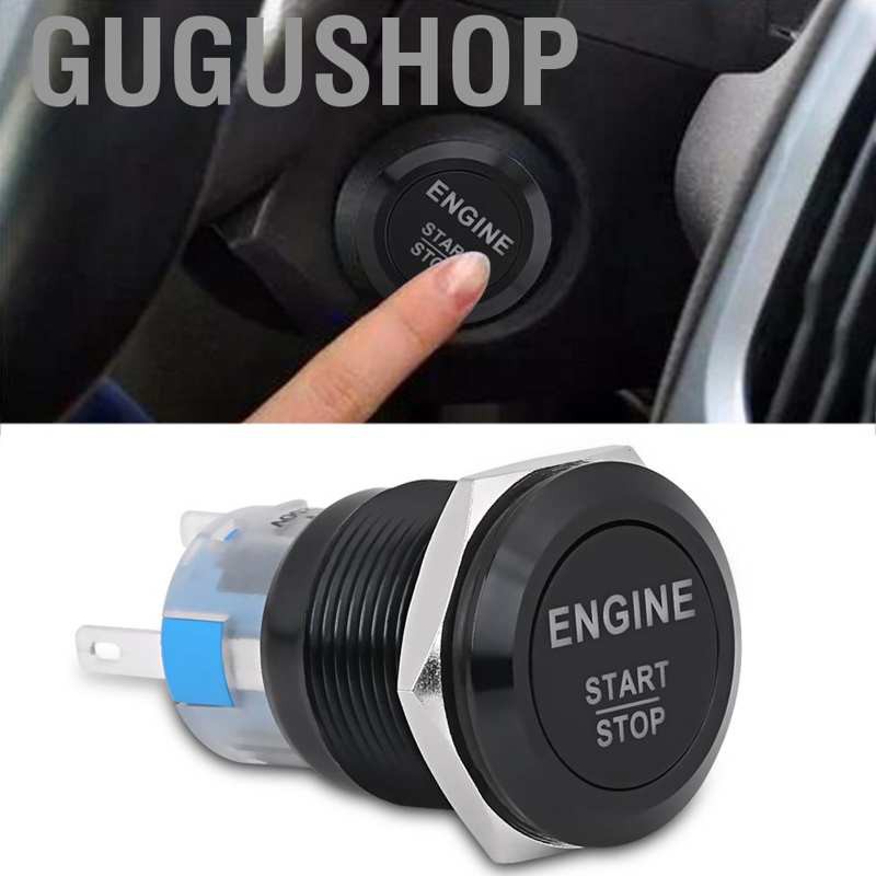 START Công Tắc Nút Nhấn Khởi Động Xe Hơi Có Đèn Led 19mm 12v