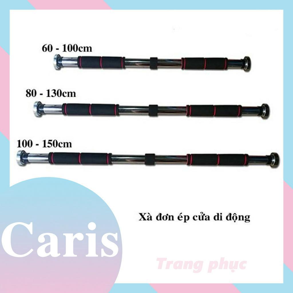 Thanh Xà Đơn Gắn Tường Gắn Cửa Tại Nhà Inox Không Cần Bắt Vít Có Thể Điều Chỉnh Chiều Dài Kéo Dài Từ 60cm - 150cm