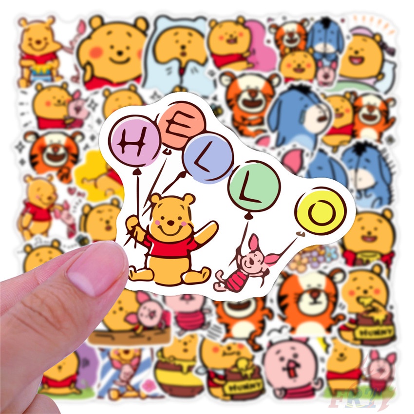 ❉ Pooh Bear Series 03 - Disney Cartoon Stickers ❉ 50Pcs/Set DIY Luggage Laptop Skateboard Doodle Decals Stickers