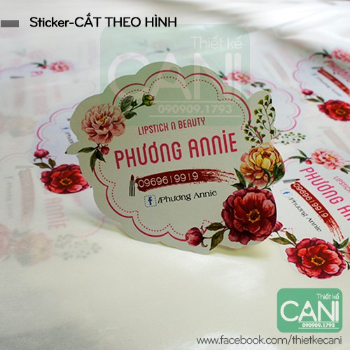 In theo yêu cầu Tem Nhãn Sticker Decal giấy dán
