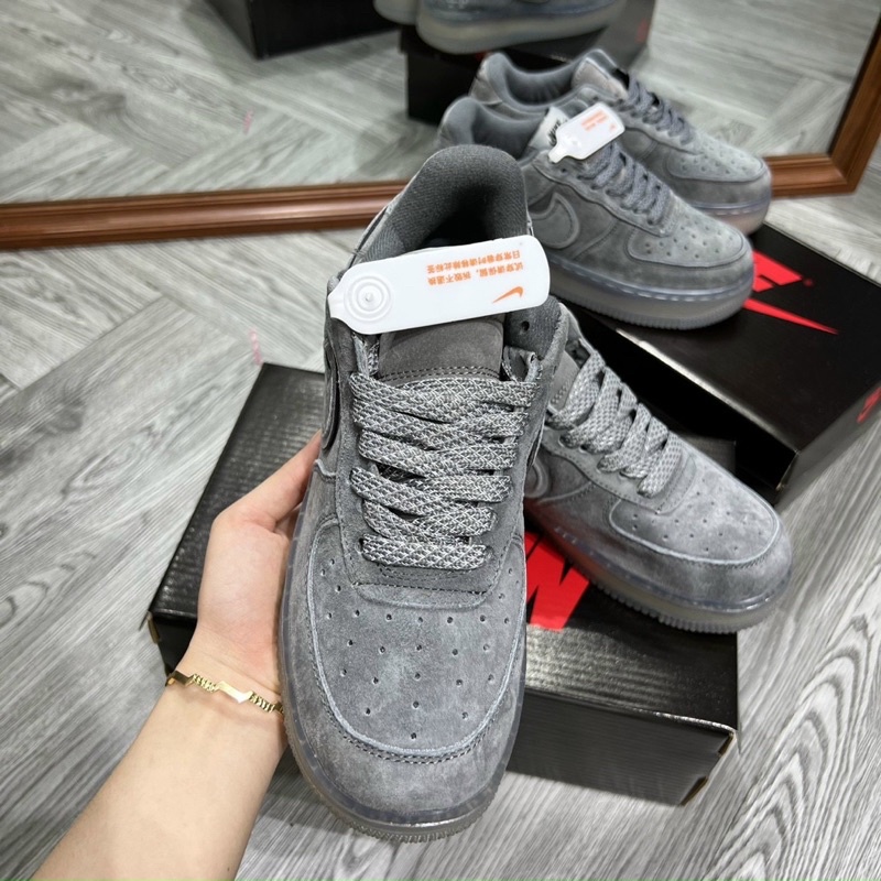 Giày Sneaker AF1 "Naivy Grook" Grey Phản Quang chất lượng nguyên bản cao cấp Lofi