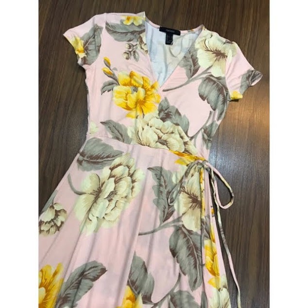 Đầm maxi hoa F21 FLORAL SURPLICE HIGH-LOW DRESS | BigBuy360 - bigbuy360.vn