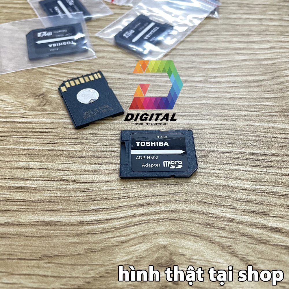 Adapter Thẻ Nhớ Toshiba Chuyển Đổi Thẻ Nhớ Micro SD Sang Thẻ Nhớ SD Chính Hãng