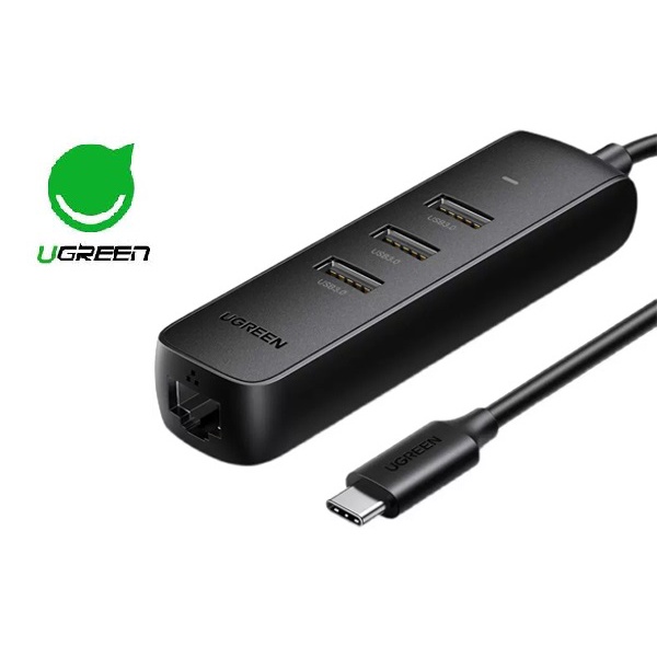 Cáp Chuyển USB Type C to Lan + USB HUB Ugreen 20792 - Hàng Chính Hãng