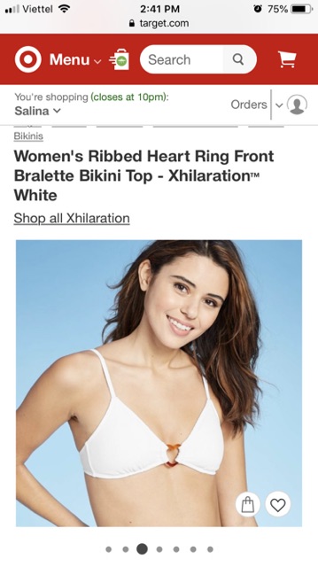 Bộ bikini 2 mảnh Bikini Heart Ring, hàng xuất dư xịn