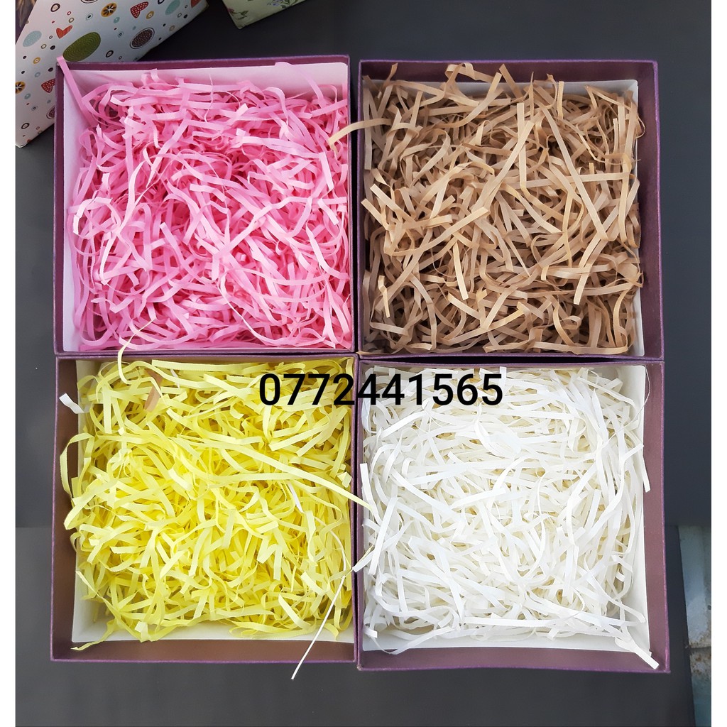 Giấy rơm/ Giấy vụn cắt sẵn lót hộp quà 1kg | BigBuy360 - bigbuy360.vn