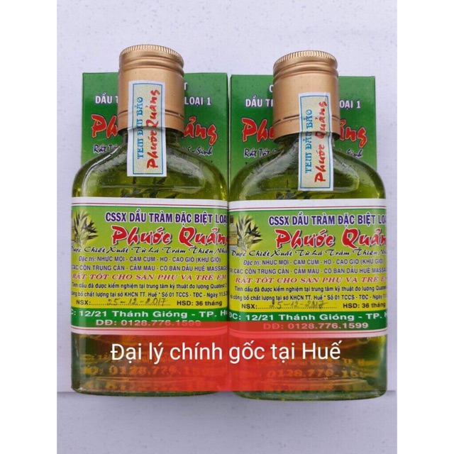 [Siêu Sale] Tinh dầu Tràm xịn Phước Quảng chữa Ho cho trẻ cực hiệu quả 1 lọ 100ml tốt nhất