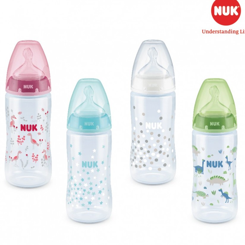 Bình sữa NUK Premium Choice nhựa PP núm ti Silicone (150ml, 300ml)