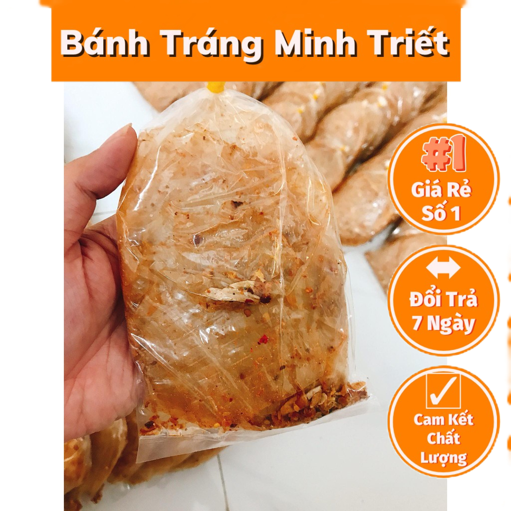 Combo 50 Bịch BÁNH TRÁNG MUỐI TỎI XIKE TÂY NINH CHÍNH GỐC GIÁ SỈ !!!