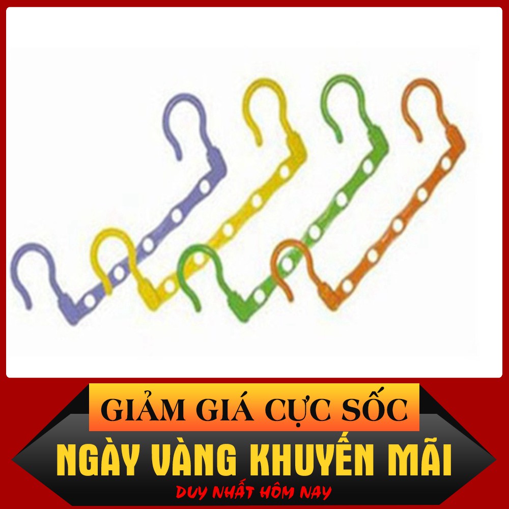 (Mua Ngay)  Móc quần áo 5 lỗ đa năng - 8104 (Rẻ Bất Ngờ)