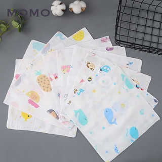 Khăn Tay Cotton 2 Lớp Hình Vuông Kích Thước 25x25cm Tiện Dụng Cho Bé