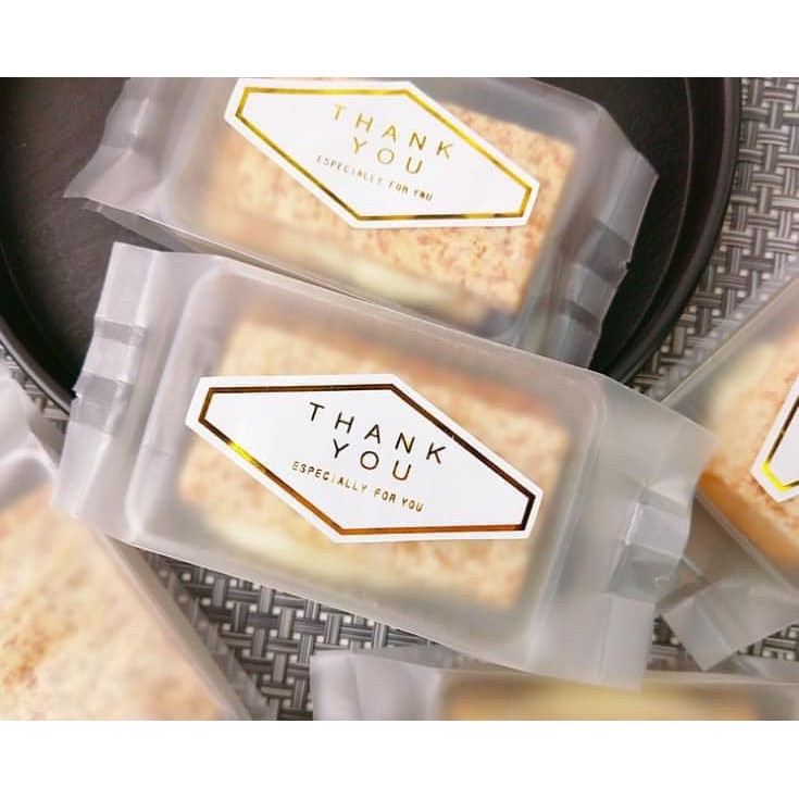 100 túi bánh dứa trắng mờ